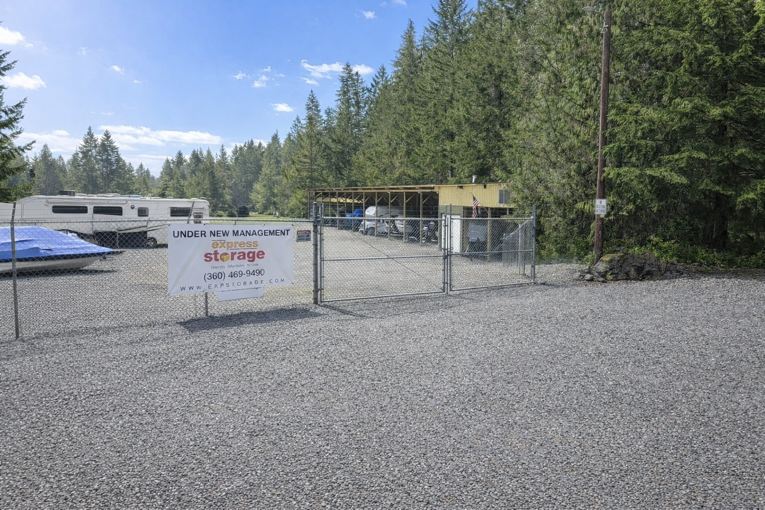 Suncrest Express Boat & RV Storage at N. Suncrest Dr., Hoodsport, WA 98548